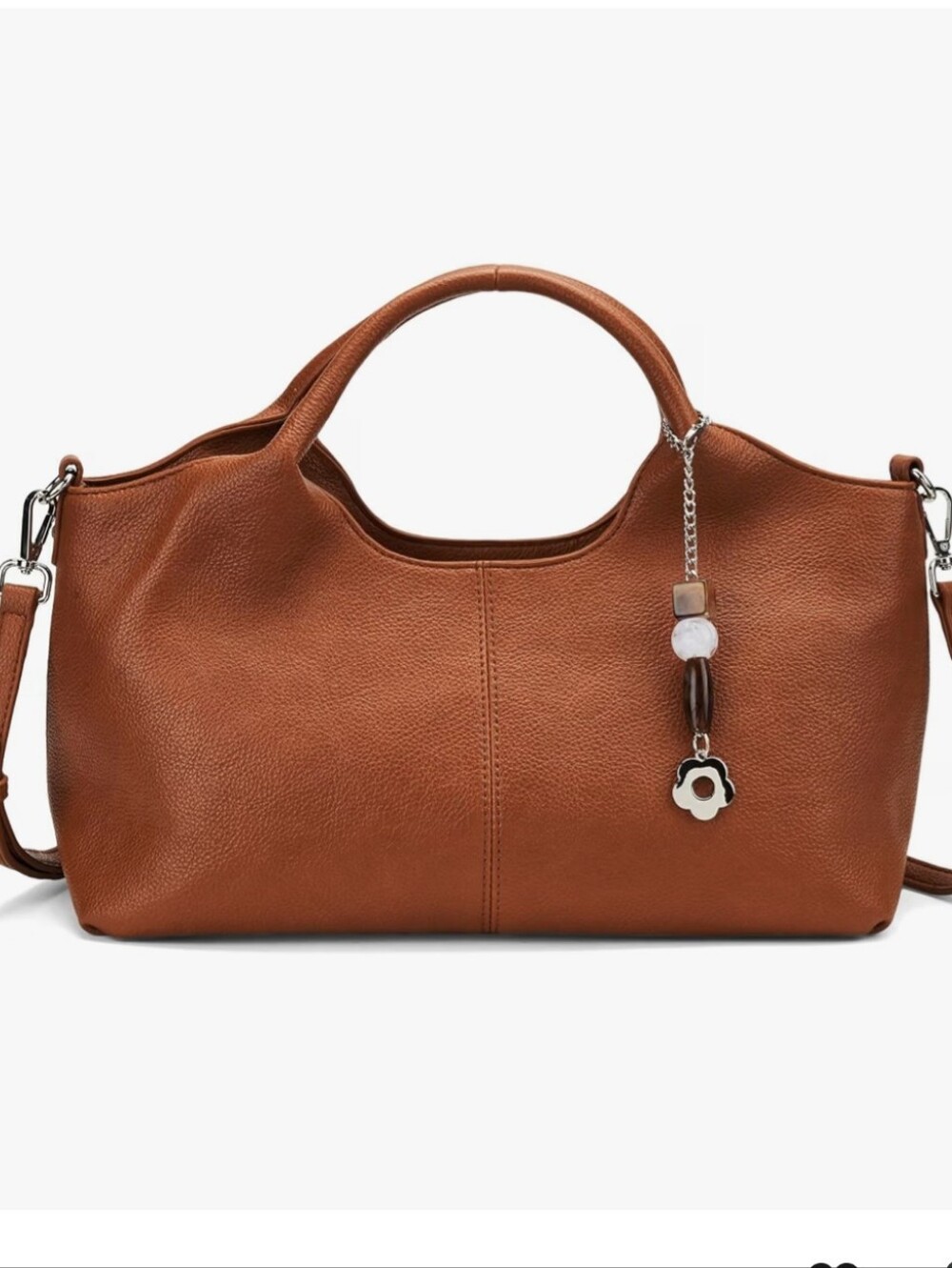 Medium Vegan Leather Satchel Purse